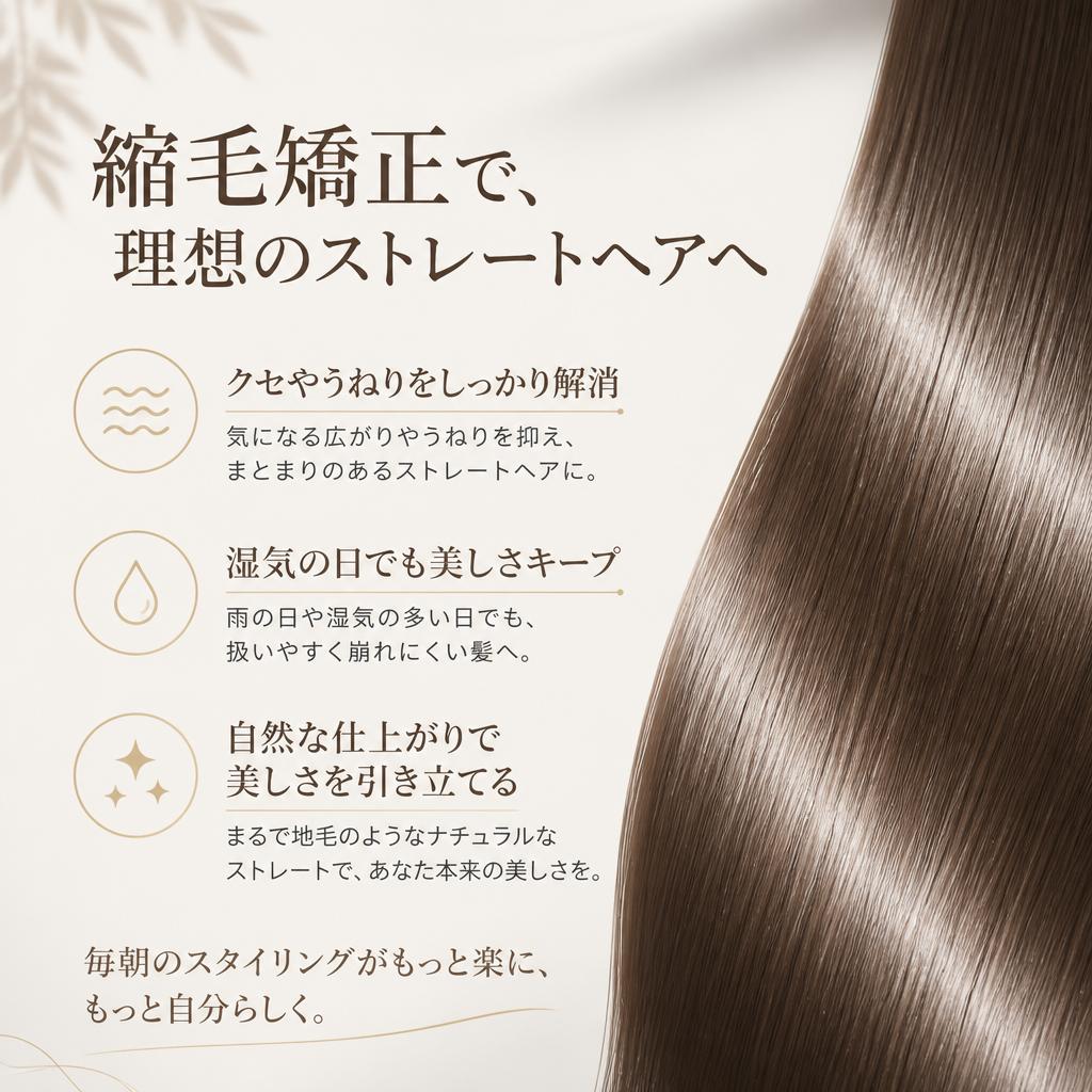 縮毛矯正の魅力とは？