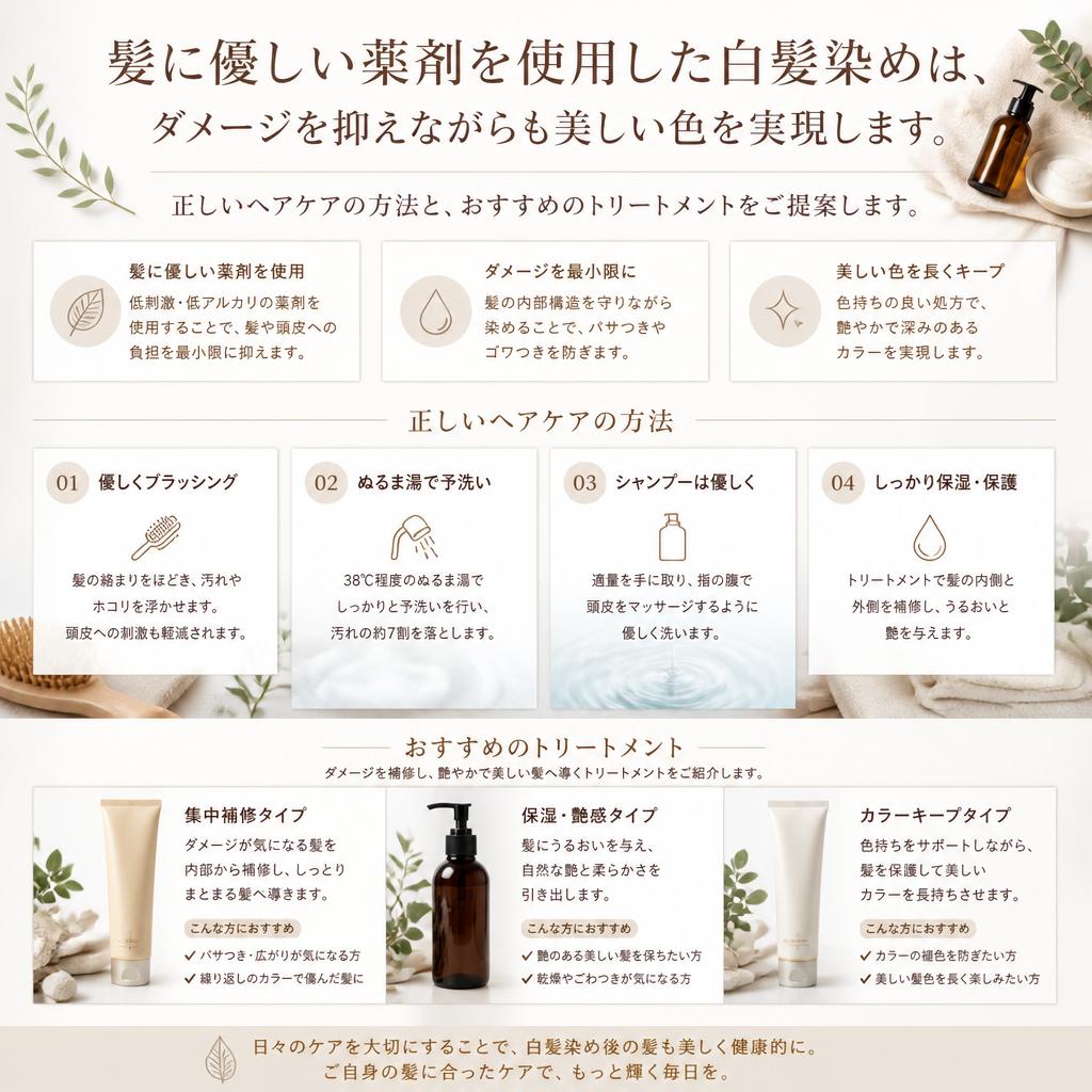 ダメージレスなケアの重要性
